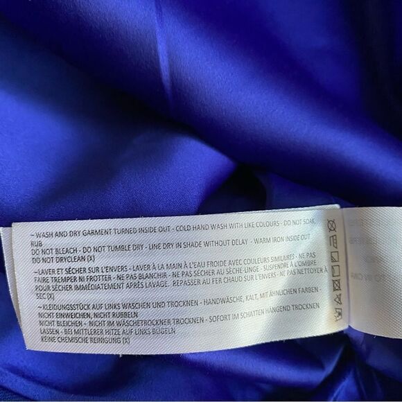 Keepsake Blue Strappy Cocktail Dress Size S - Picture 9 of 11